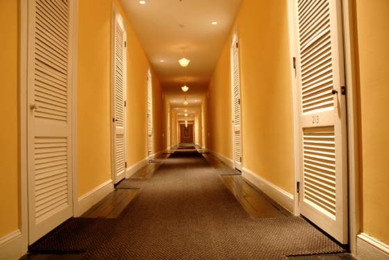 Clean hallway